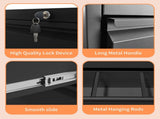 2 Drawer Lateral File Cabinet with Lock Heavy-Duty Metal Filing Cabinet for Home Office, 70120423