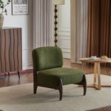 25.5" Modern Boucle Lounge Chair with Solid Wood Frame, Soft and Durable Boucle Upholstery, Perfect N767P256376G