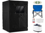 Extra-Large Home Sauna Tent with Foldable Chair - 220lbs Capacity, 360&deg All-Round Steam, 36604019