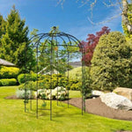 ZUN 207*207*270cm Courtyard Wrought Iron Gazebo Iron Arch Black 84837091