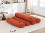Adjustable Floor Sofa, Corduroy Lazy Sofa with Adjustable Straps for Versatile Configurations, W1170P365599