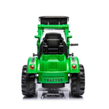 ZUN Kids Ride on Excavator, 12V Battery Powered Construction Vehicles for Kids, Front Loader with Horn, W1629P149050