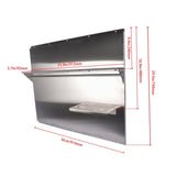 ZUN Range with Shelf 36 x 29.5 Inch Range Hood Wall Shield for Range Hood Stainless 11520696