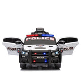 ZUN Licensed Dodge Charger,12v Kids ride on police car W/Parents Remote Control,anti-collision W1396P172631