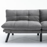 Light Grey Convertible Folding Modern sofa Bed W570124912
