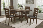 ZUN Transitional Style Unique Back Design Set of 2pc Wooden Side Chairs Brown Finish Dining Room B01156048