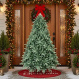 4FT Christmas Tree Artificial Plant with 592 Tips PVC Blue Green Tree Hinged Branches Stable Stand 05137138