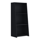 ZUN Bookcase 47" H, 3 shelves, Black B097P250875