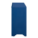 U_STYLE Sophisticated 4-Door Sideboard Adorned with Intricate Linear Accents and Luxurious N711P247438V