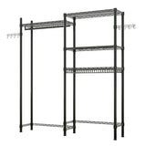 ZUN The Washer and Dryer Storage Shelf,Wire Garment Rack Heavy Duty Clothes Rack,Laundry Room Drying 59624800