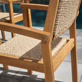 Mauricio Honey Wood Dining Chair - Set of 2 B093121209