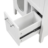 ZUN 24" Bathroom Vanity with Sink, Bathroom Vanity Cabinet with Two Drawers and Door, Adjustable Shelf, WF309411AAK