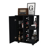 Tennessee Bar Cart, One Cabinet With Division, Six Cubbies For liquor, Two Shelves B128P176142