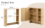 Bathroom Mirror Cabinet Wall Mounted,Medicine Cabinet,Over The Toilet Storage Cabinet with Shelves W3226P278933