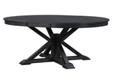 Retro Functional Extendable Dining Table with a 12" Leaf for Dining Room and Living Room 81642106
