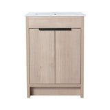 24" Freestanding Bathroom Vanity with 2 Soft-Close Cabinet Doors ,Only Vanity without W99972838