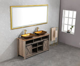 84in. W x 48in. H Oversized Rectangular Black Framed LED Mirror Anti-Fog Dimmable Wall Mount W1272112589