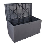ZUN 120gal 460L Outdoor Garden Plastic Storage Deck Box Chest Tools Cushions Toys Lockable Seat 41782722
