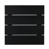 36*36*47cm Single Layer Square HDPE Side Table Black 05086135