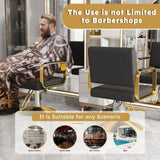 Hydraulic Salon Chair - 360&deg Swivel Barber Stylist Chair with Pump, Non-Tilting Hairdressing Chair W2700P318173