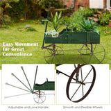 Wooden plant frame with wheels, Green planting pot 66444615