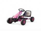 Kids Pedal Go Kart, Adjustable Seat & EVA Wheels with Brake, for Boys & Girls Ages 3-8, Pink 23259630