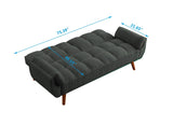 New Design Linen Sofa Furniture Adjustable Backrest Easily Assembled Recliners-DARK GRAY 22240447