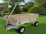 Outdoor carriage, all terrains, wooden railings, solid tires, garden carriage,Load-bearing capacity 68223869