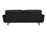 65-inch Modern Minimalist Two-Seater Sofa, featuring breathable Foil fabric and solid wood legs W5568P478823
