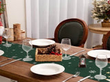 Christmas Table Runner 13x72 Inch, Xmas Trees Snowflakes Holiday Decorative Farmhouse Table 32592343