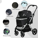 ZUN Dog Stroller /small animal cage/Pet cages （Prohibited by WalMart） 01247172