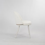 ZUN Hengming PU dining chair, metal leg without armrest, suitable for dining room, living room, W212P180123