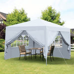 ZUN Outdoor 10x 10Ft Pop Up Gazebo Canopy Tent Removable Sidewall with Zipper,2pcs Sidewall with W419P147517