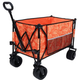 Heavy-Duty 480lbs Folding Wagon Cart with Bonus Picnic Mat - All-Terrain Beach Wheels, Drink W2932P283539