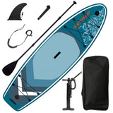 ZUN Inflatable Stand Up Paddle Board 9.9'x33"x5" With Premium SUP Accessories & Backpack, Wide Stance, W144080668