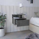 Adele Floating Nightstand with Drawer and Open Storage Shelves B200P173190