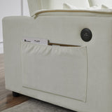 Modern Fabric Convertible Loveseat Sleeper Sofa Couch with Adjustable Backrest, 2 Seater Sofa With W1123P283641