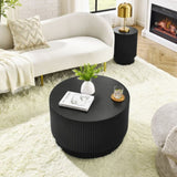 ZUN 15.72-inch H-barrel coffee table, Nordic style, simple design, suitable for indoor and outdoor use, W1781P211084