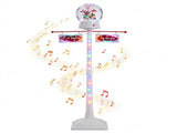 5 FT Christmas Street Lamp Post with Ferris Wheel Snow Globe Lantern, Color Light, Snowfall & Music, 28778664