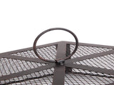 22" Hexagonal Shaped Iron Brazier Wood Pit Decoration for Backyard Poolside 90312473