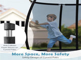 8FT Trampoline with Safety Enclosure, 243.84cm Round Trampoline for Kids Adults 3, 880LBS Static 58851140