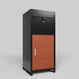 Outdoor Parcel Drop Box ,Courier Locker with Combination Lock,Floor Standing Parcel Locker Size W396P278340