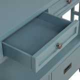 36'' Farmhouse Pine Wood Console Table Entry Sofa Table with 4 Drawers & 1 Storage Shelf for W120246660