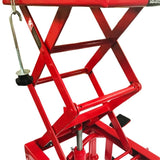 ZUN 300lb Motorcycle Hydraulic Scissor Floor Jack Lift Red 98410514