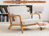 Mid-Century Modern Accent Chair, Arm Chair Living Room Chairs Pillow Upholstered Reading Chair 71635608