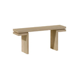 66" Extra Wide Real Wood Veneered Console Table, Minimalist Sofa Table Behind Couch for Entryway, W1435P312700