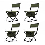 ZUN 4-piece Folding Outdoor Chair with Storage Bag, Portable Chair for indoor, Outdoor Camping, Picnics 38777889