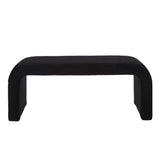 Set of 3 U-Shaped Modern Bench Teddy Ottoman Bench for Entryway, Bedroom End of Bed, Set of 3 Small W2186P282493