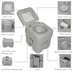 ZUN 20L Portable Removable Flush Toilet with Double Outlet（Same as 44809271） 40061473