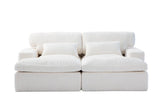 Double Chaise Lounge Chair Indoor,Oversized Upholstered Sleeper Cloud Couch,Deep Seat Luxury Sofa 11409761